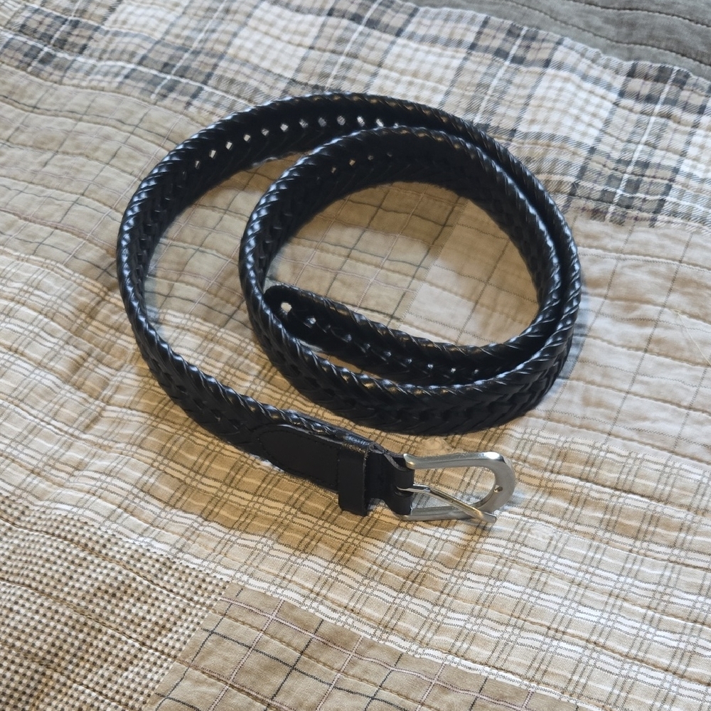 Croft & Barrow Black Braided Belt